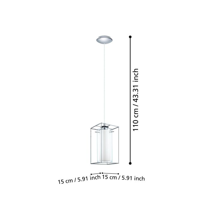Eglo Lighting LONCINO pendant light chrome-plated steel