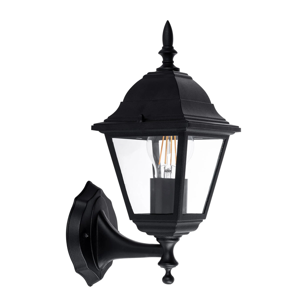 Havit HV3551W-BLK -Newark Aluminium Black 4 Panel Coach Wall Light