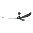 Eglo Kurrawa 72″ DC ceiling fan with integrated LED light and IP55 rating  on a white background