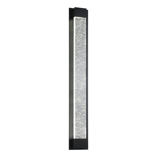 Black Eglo VILLAGRAZIA 2 900mm exterior LED wall light on building facade