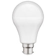 Mercator A80 3000K B22 LED globe light bulb on a white background
