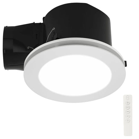 Mercator Steady DC 24/7 exhaust fan with CCT LED and remote