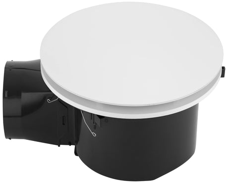 Mercator Turboline II Exhaust Fan for Ceiling Ventilation with white round cover on a white background