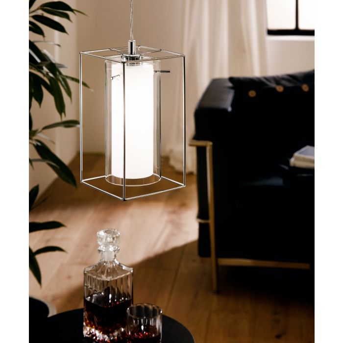 Eglo Lighting LONCINO pendant light chrome-plated steel