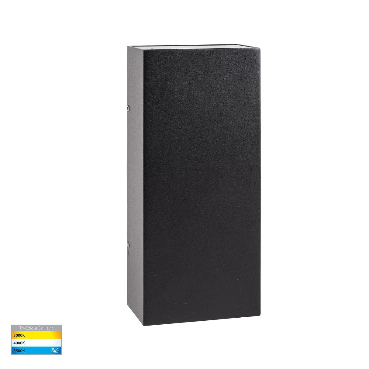 Contemporary LED wall light in white with adjustable colour temperature options.