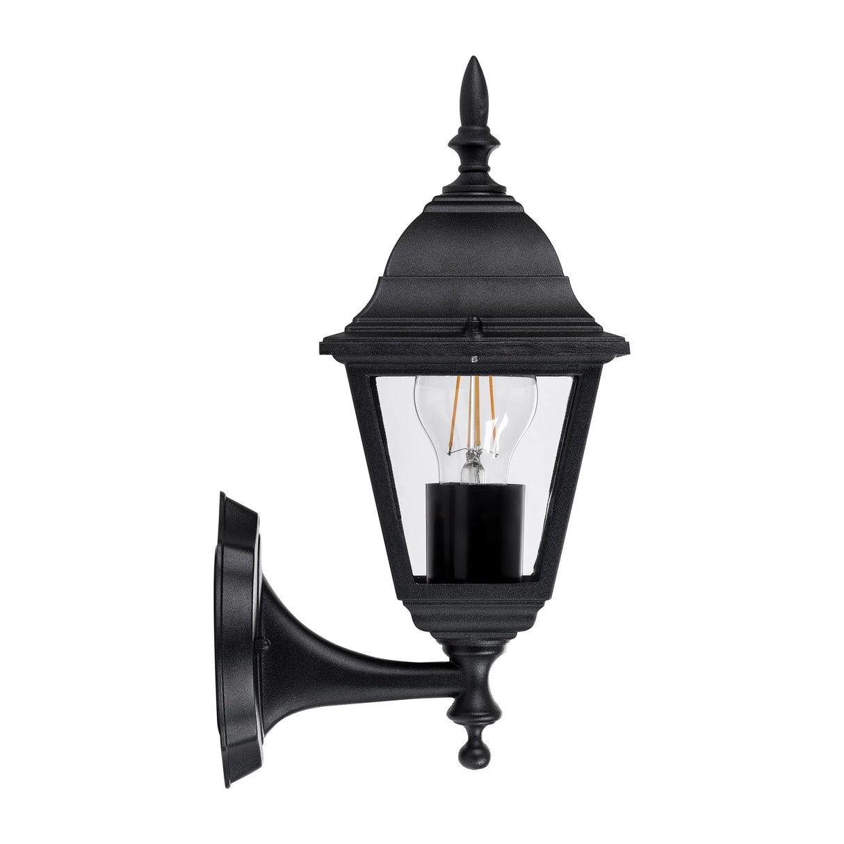 Havit HV3551W-BLK -Newark Aluminium Black 4 Panel Coach Wall Light