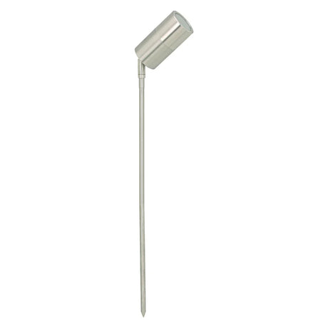 Adjustable outdoor garden spike light with MR16 fitting by Domus on a white background