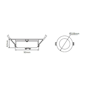 3A Atlas 2 DL1362 13W Tri-Colour LED Downlight