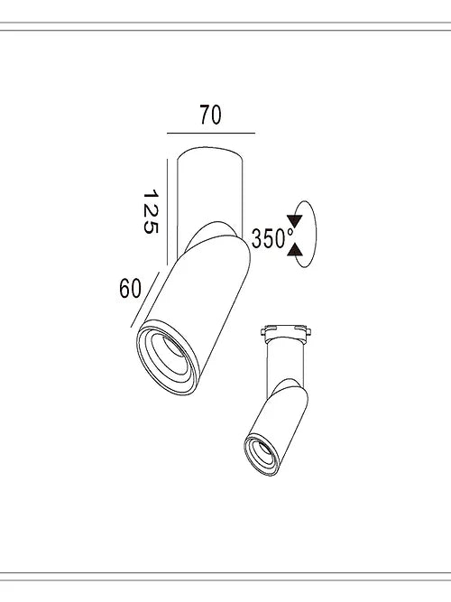 3A DL2035 18W Surface Mounted Downlight