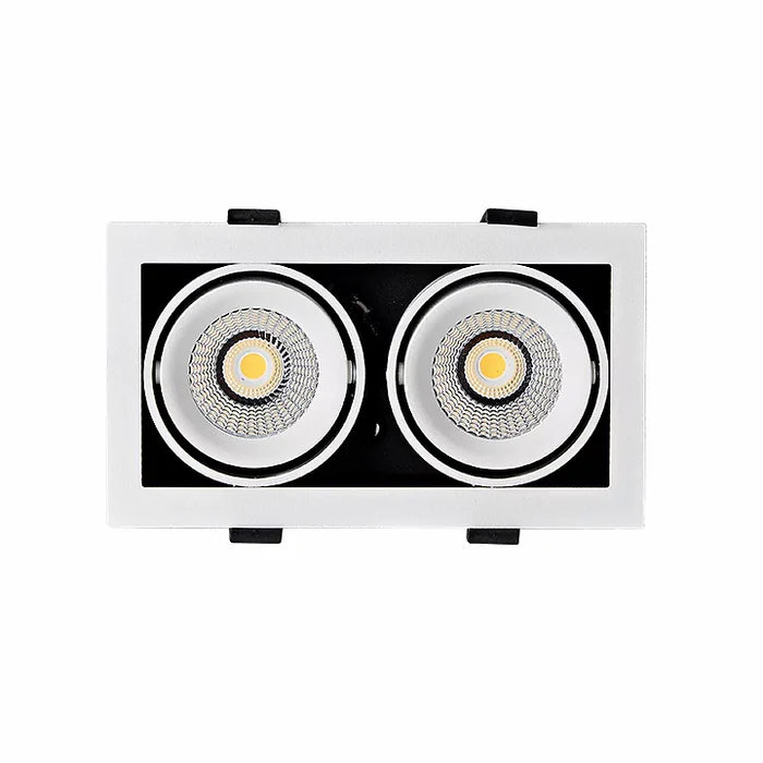 3A Lighting 2X10W SQ Adjustable Downlight