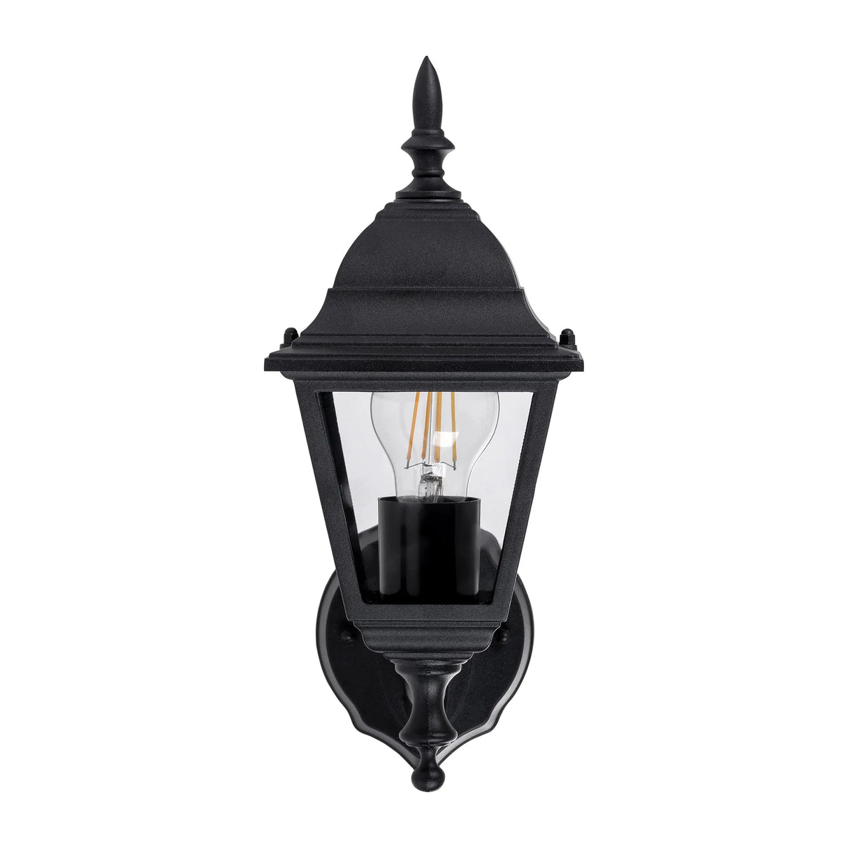 Havit HV3551W-BLK -Newark Aluminium Black 4 Panel Coach Wall Light