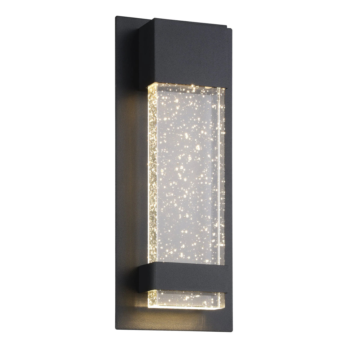 Black color Contemporary 300mm LED wall light ideal for facades