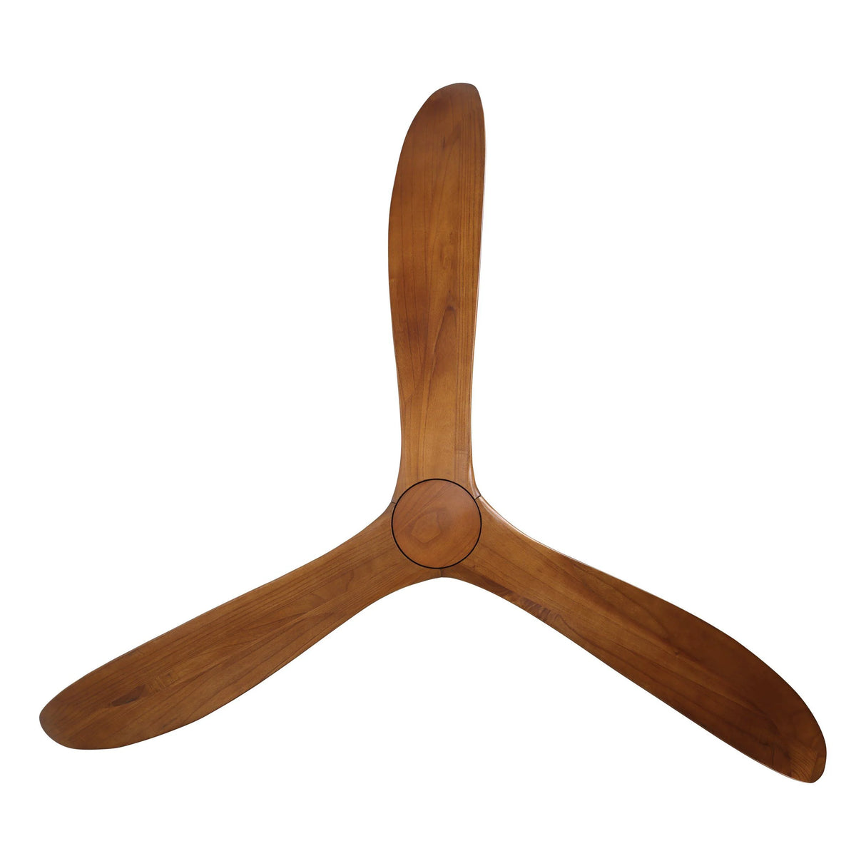Stylish 3-blade DC motor fan for high ceilings and open spaces on a white background