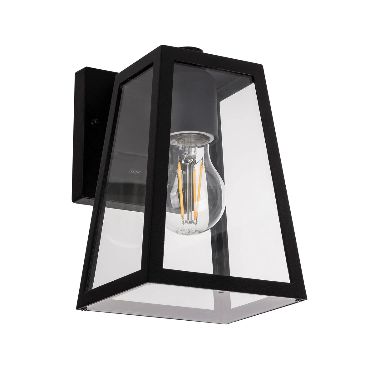 Aluminium powder‑coated finish detail on Havit black wall sconce.