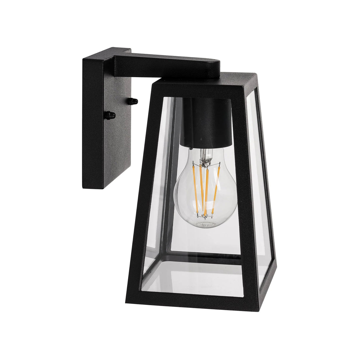 Dimmed warm 2700K light effect on Havit aluminium wall lamp.