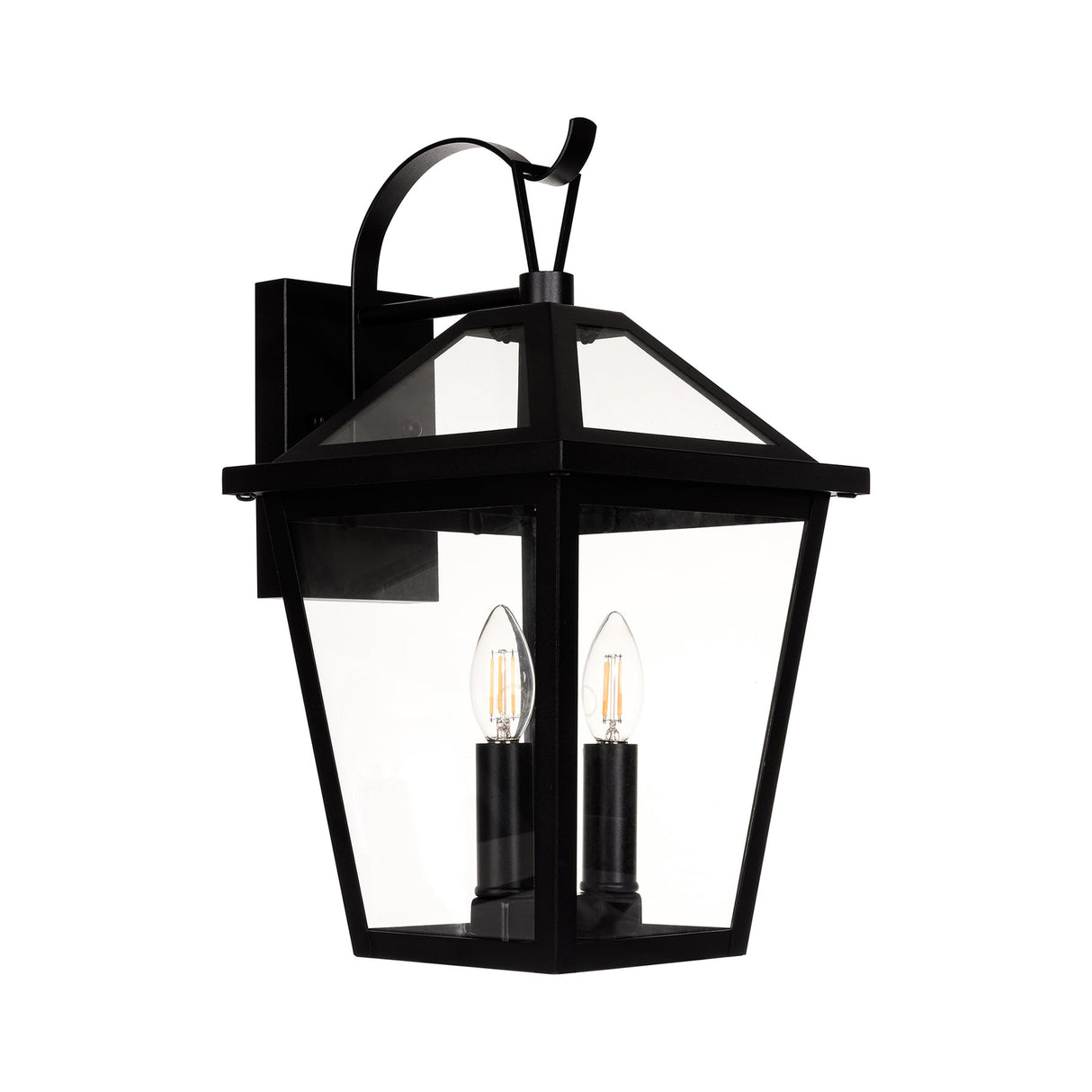 Havit HV3538W-S-BLK Karter Galvanised Iron Black Wall Light