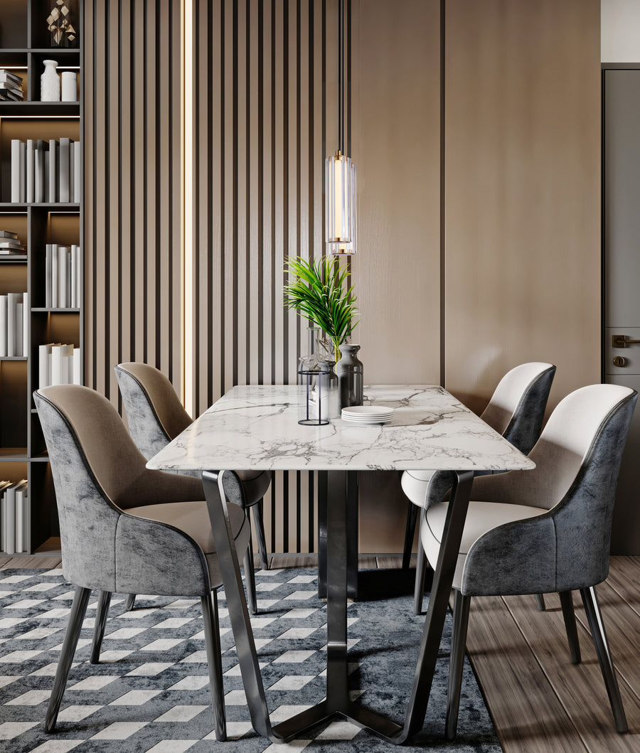 CLA Freccia Interior LED Tri-CCT Glass with Curve Cylinder Pendant Lights