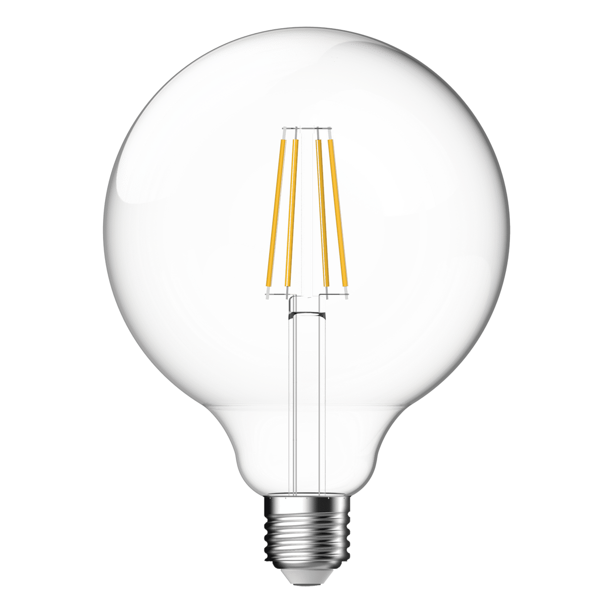 Clear Domus G120 8.5W dimmable LED filament lamp frost 240V on a white background