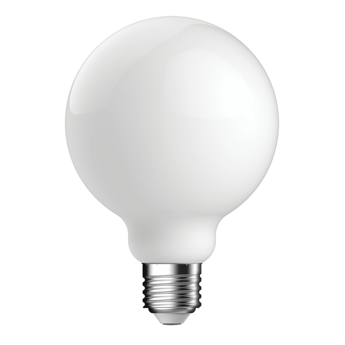 Domus G95 8.5W dimmable LED filament lamp frost 240V on a transparent background