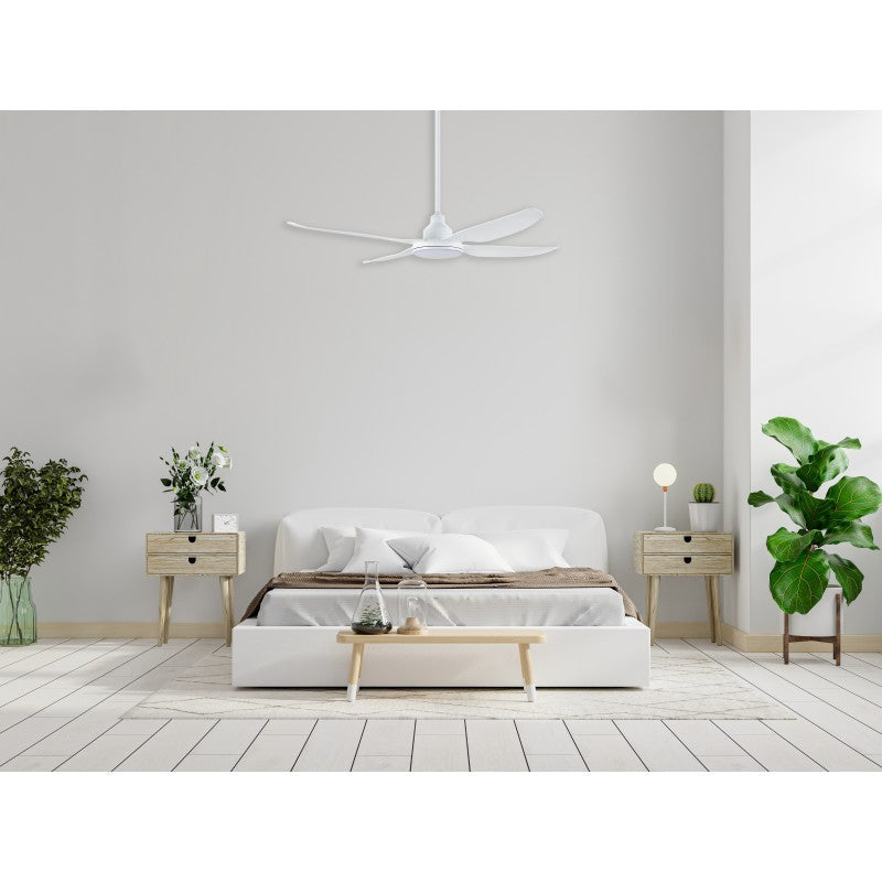 Ventair Alaska 1200mm DC Ceiling Fan With Light ALA1204WH-L