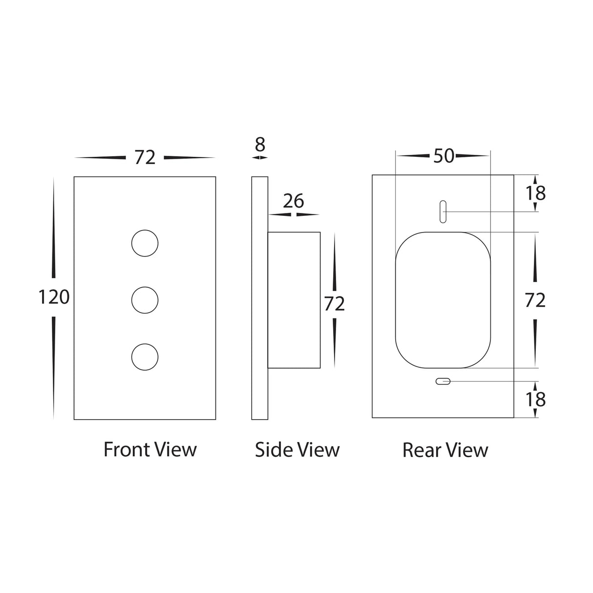 Havit HV9111 Wifi Single Gang White Dimmer Wall Switch