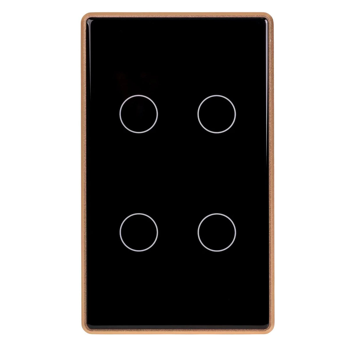 Havit HV9220-4 Wifi 4 Gang Black with Gold Trim Wall Switch