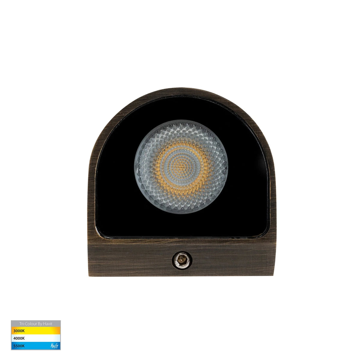 Havit Patra Antique Brass Surface Mounted LED Wall Light HV3284T-AB-12V