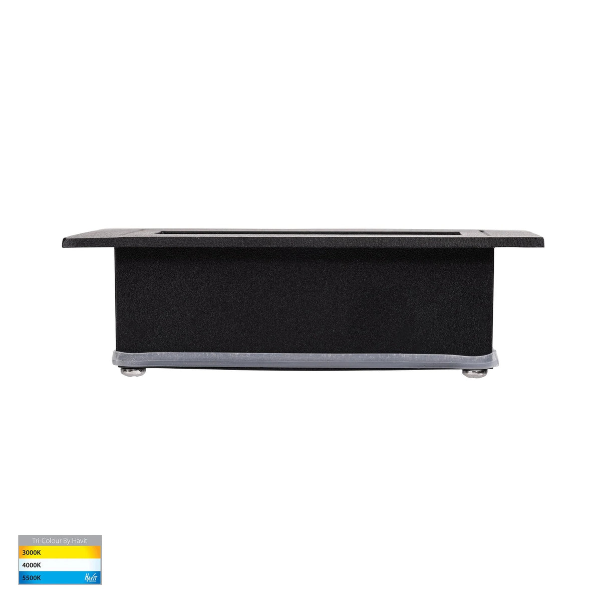 Havit Trin Black Rectangular Recessed LED Step Light HV3113T-BLK-240V | 12V