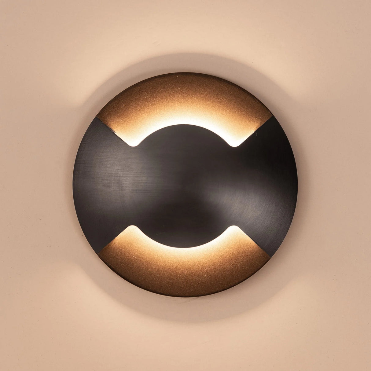 Havit HV19072T-GPH Viale Graphite Coloured Brass TRI Colour LED Double Driveway Light