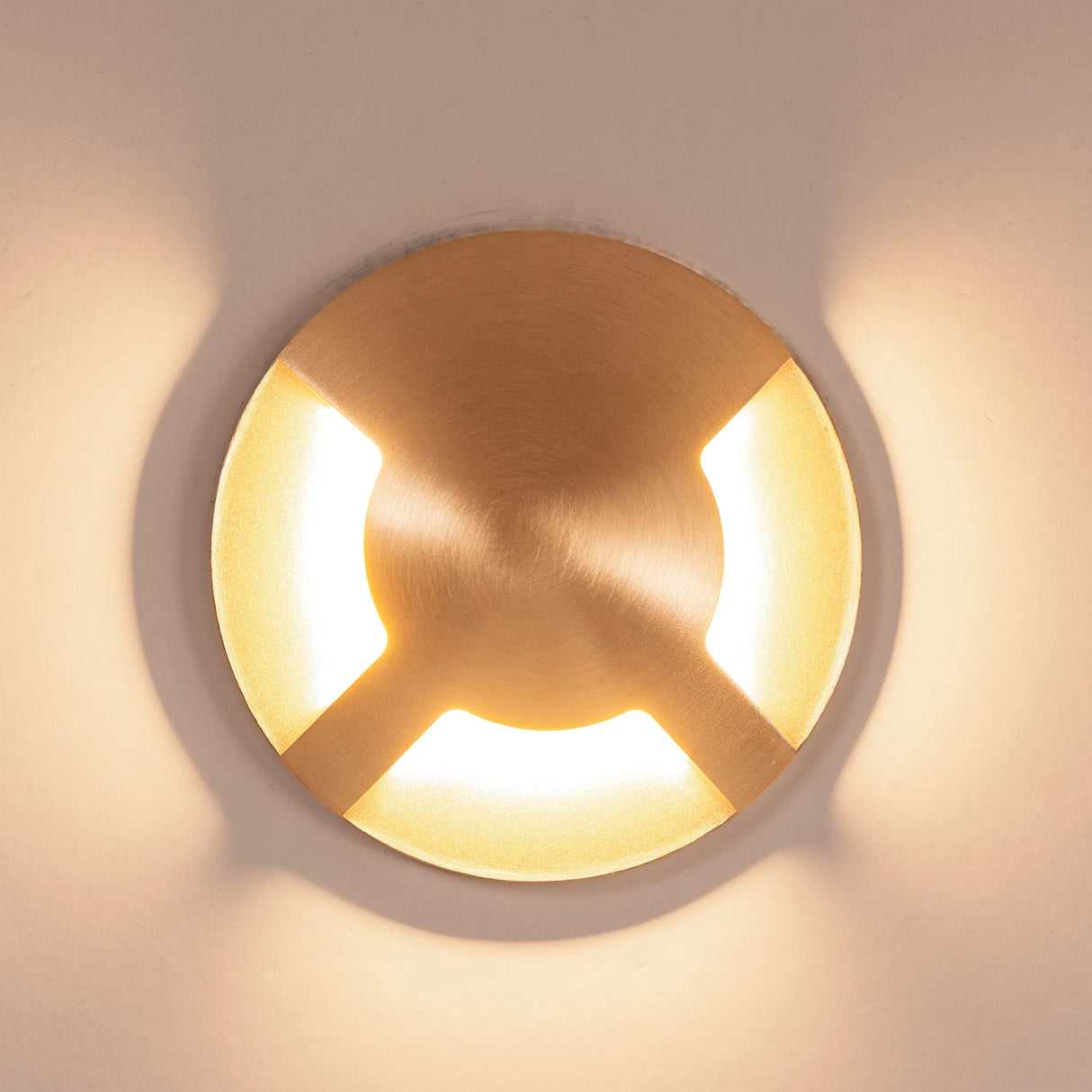 Havit HV19082T-BR Viale Brass TRI Colour LED Triple Driveway Light