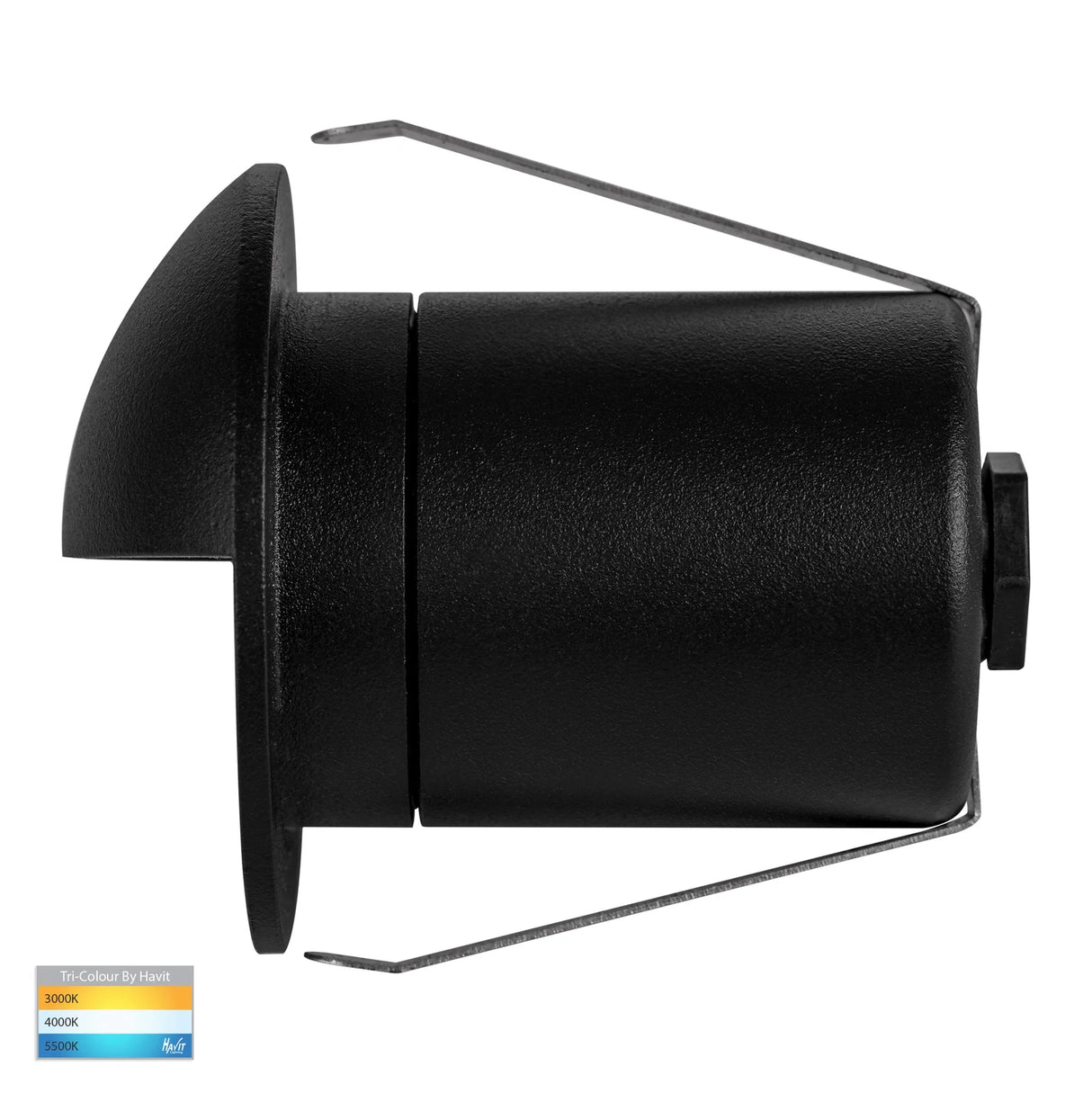 Havit HV2884T-BLK-12V Elite Black Aluminium LED Wall or Step Light with Eyelid