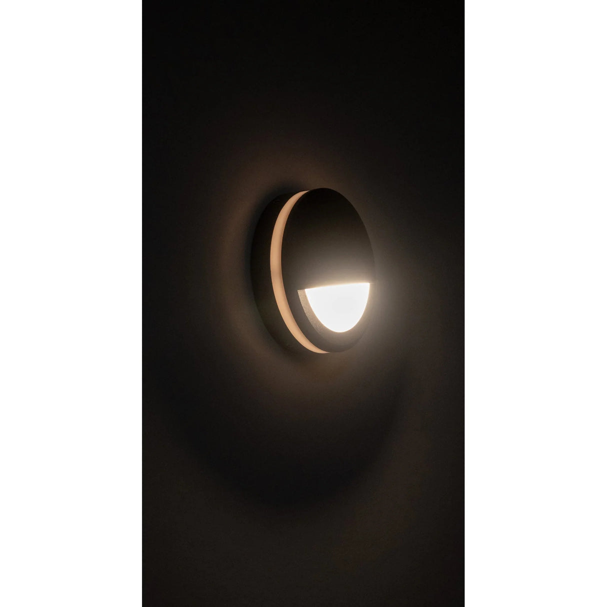 Havit HV2961T-BLK-12V | HV2961T-BLK-240V Nava Black LED Step Light with Eyelid