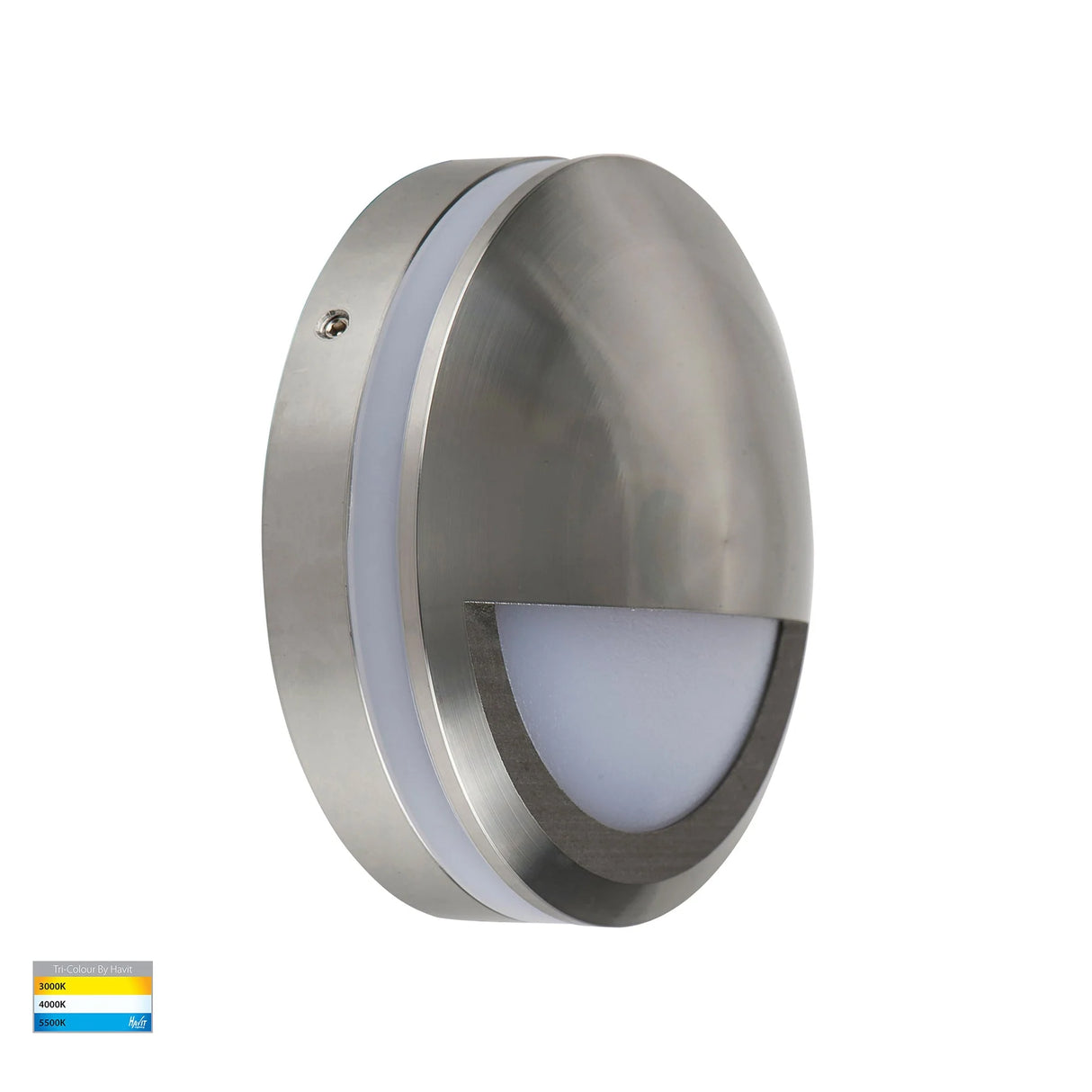 Havit HV2961T-TTM-12V | HV2961T-TTM-240V Nava Titanium Coloured Aluminum LED Step Light with Eyelid