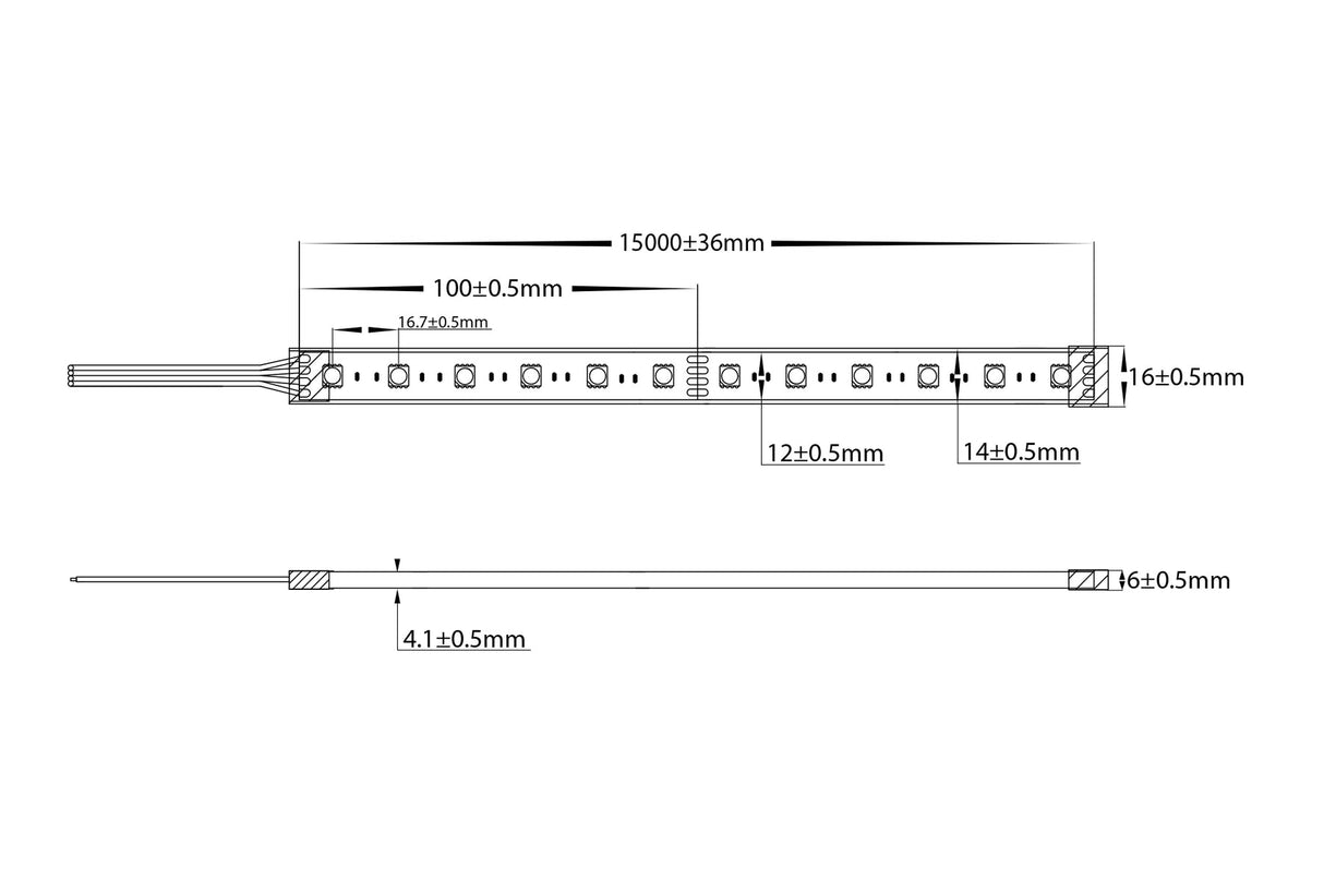 Havit HV9753-IP67-60-RGB - 11w IP67 RGB Long Run LED Strip