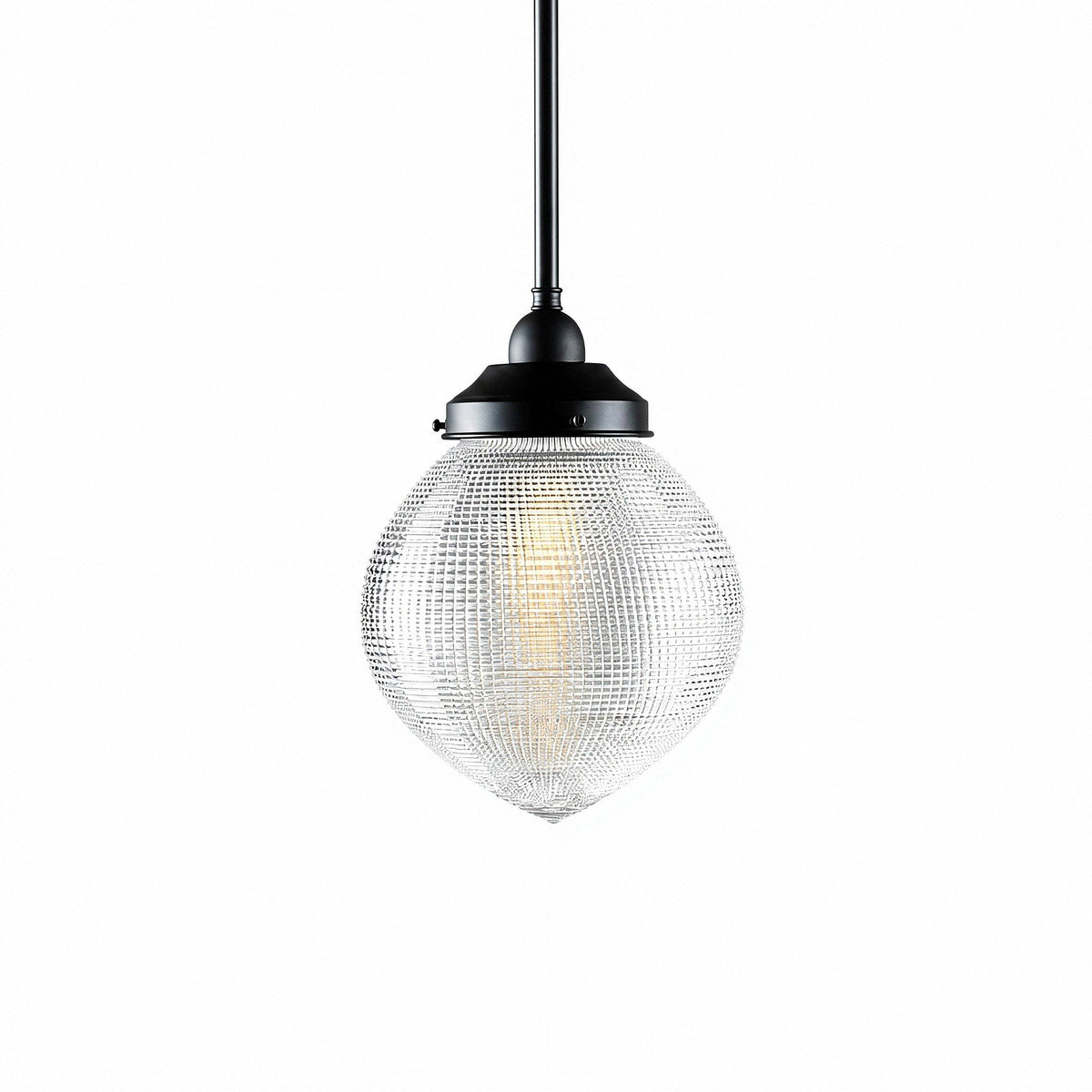 Lighting Inspirations Teardrop Hallophane 8" With 1/2" x 1/2m Rod Set Patina