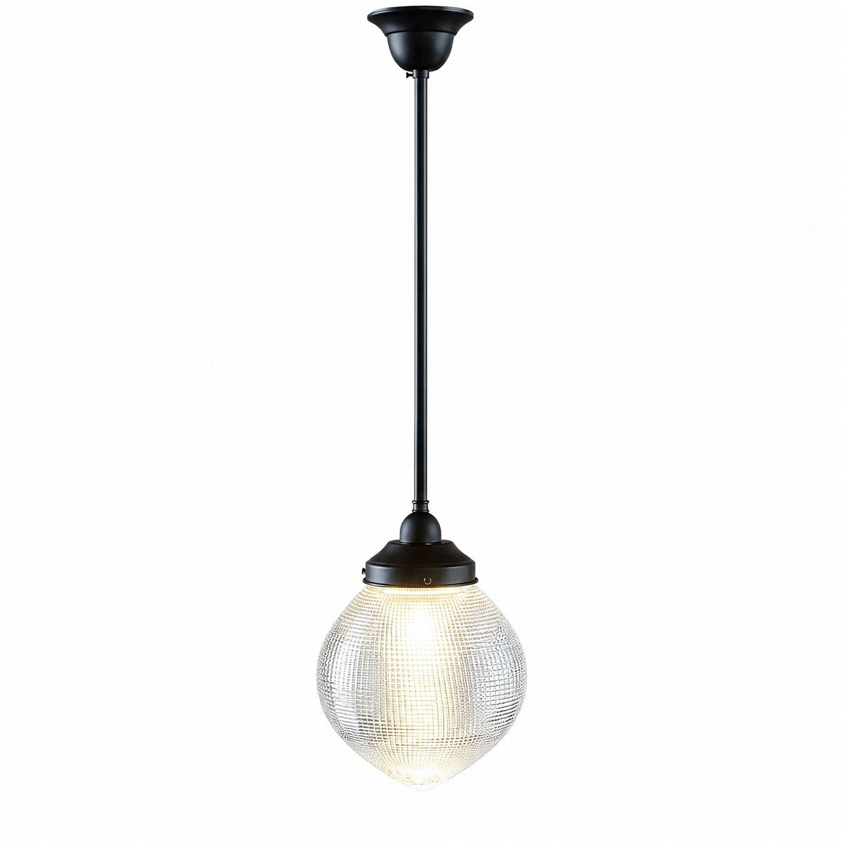 Lighting Inspirations Teardrop Hallophane 8" With 1/2" x 1/2m Rod Set Patina