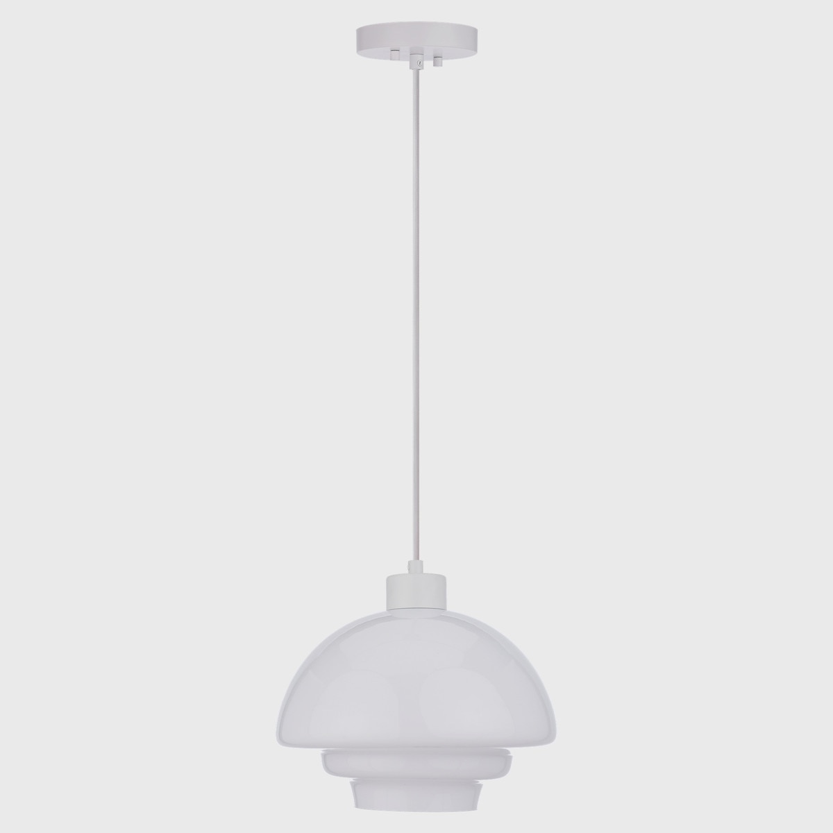 Lighting Insprirations Fenwick Pendant 28cm White