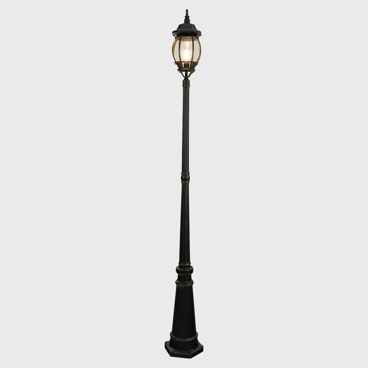 Lighting Insprirations Flinders Medium Ip44 Post Top On 3 Piece Post Antique Bronze