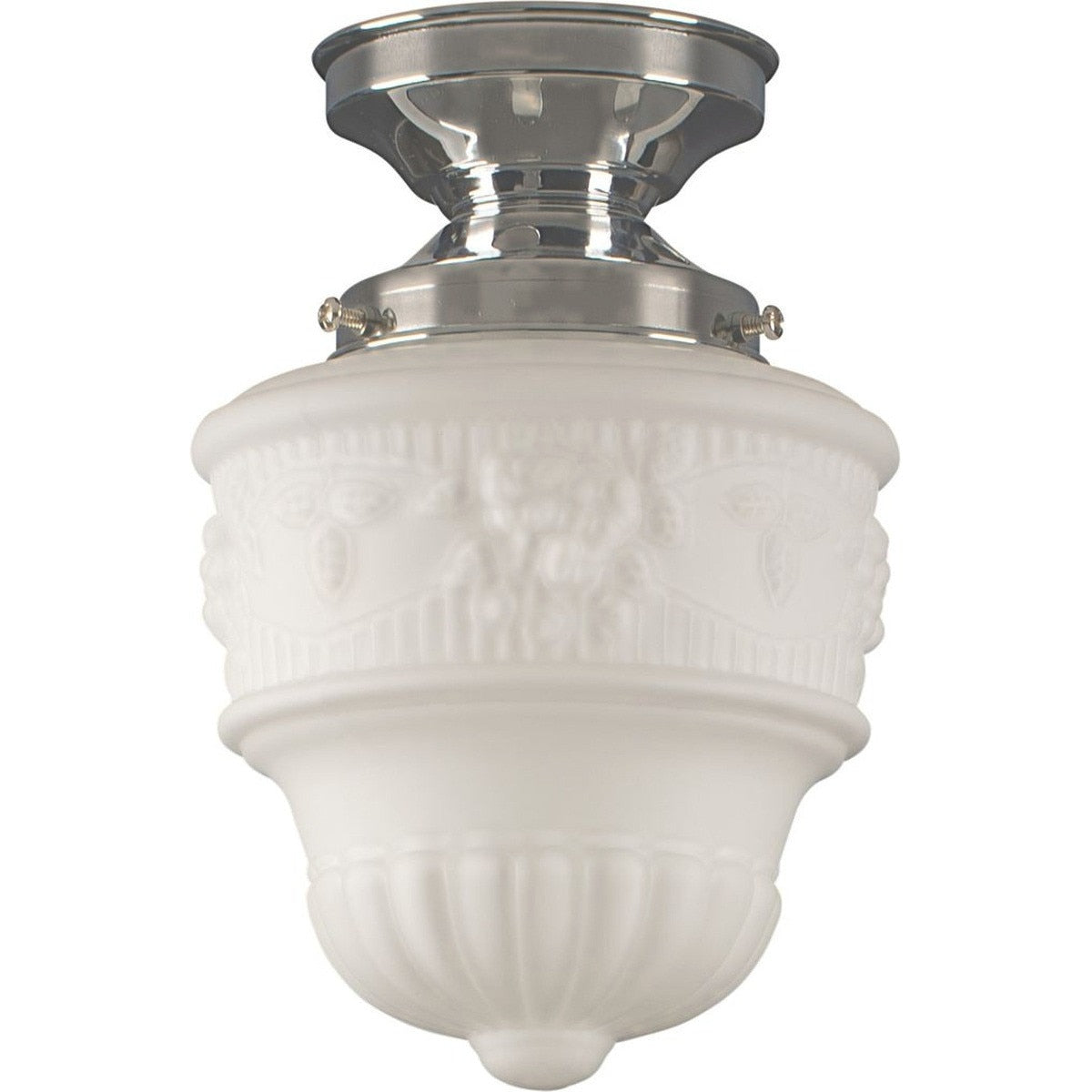Lighting Insprirations Senator 6" Opal Matte Batten Fix Chrome