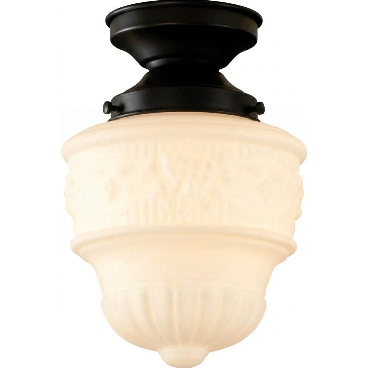 Lighting Insprirations Senator 6" Opal Matte Batten Fix Patina