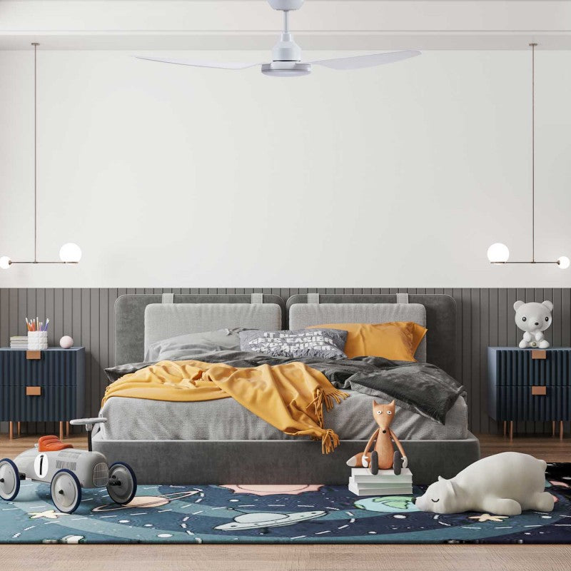 Ventair Glacier 1300mm Dc Ceiling Fan With Light GLA1303WH-L