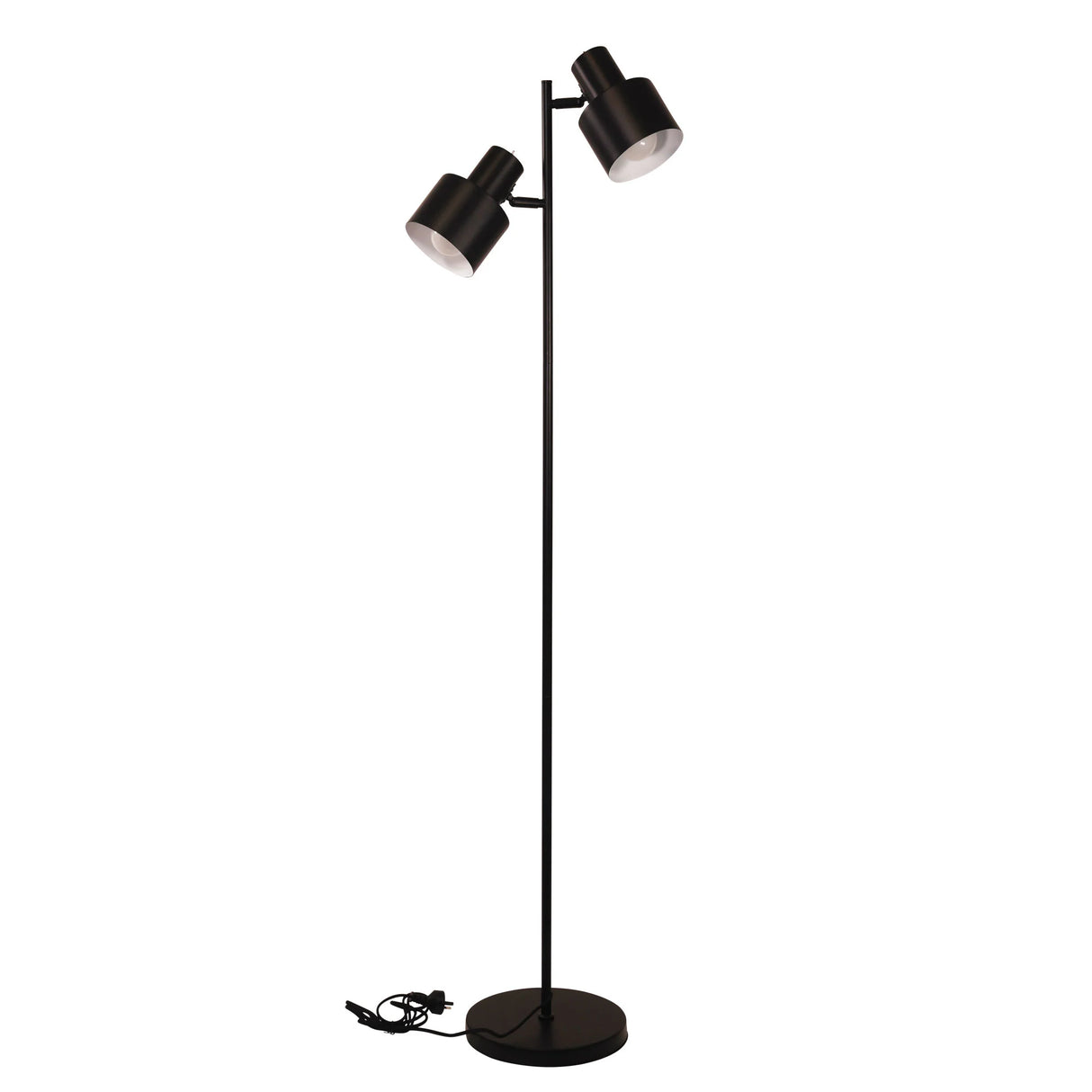 Oriel Ari Mid-Century Floor Lamp Black