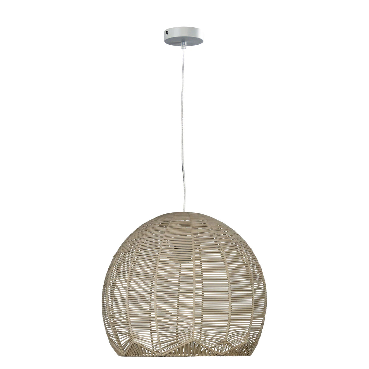 Oriel Lighting Koga 48cm Natural Rattan Pendant
