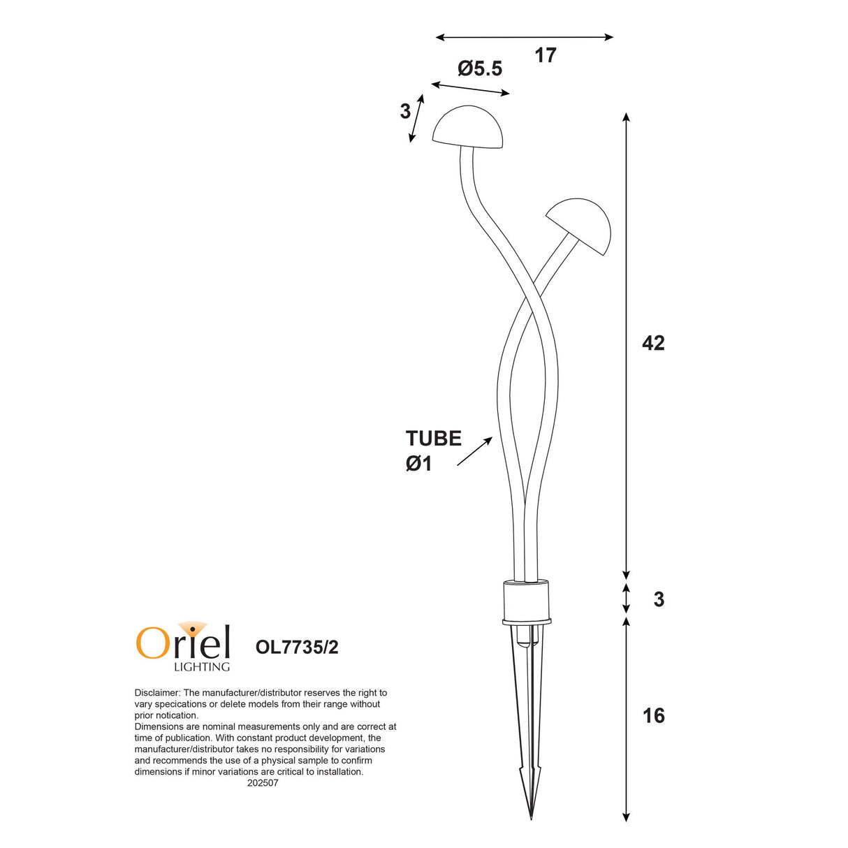 Oriel Enoki.2 12V DIY Garden Light