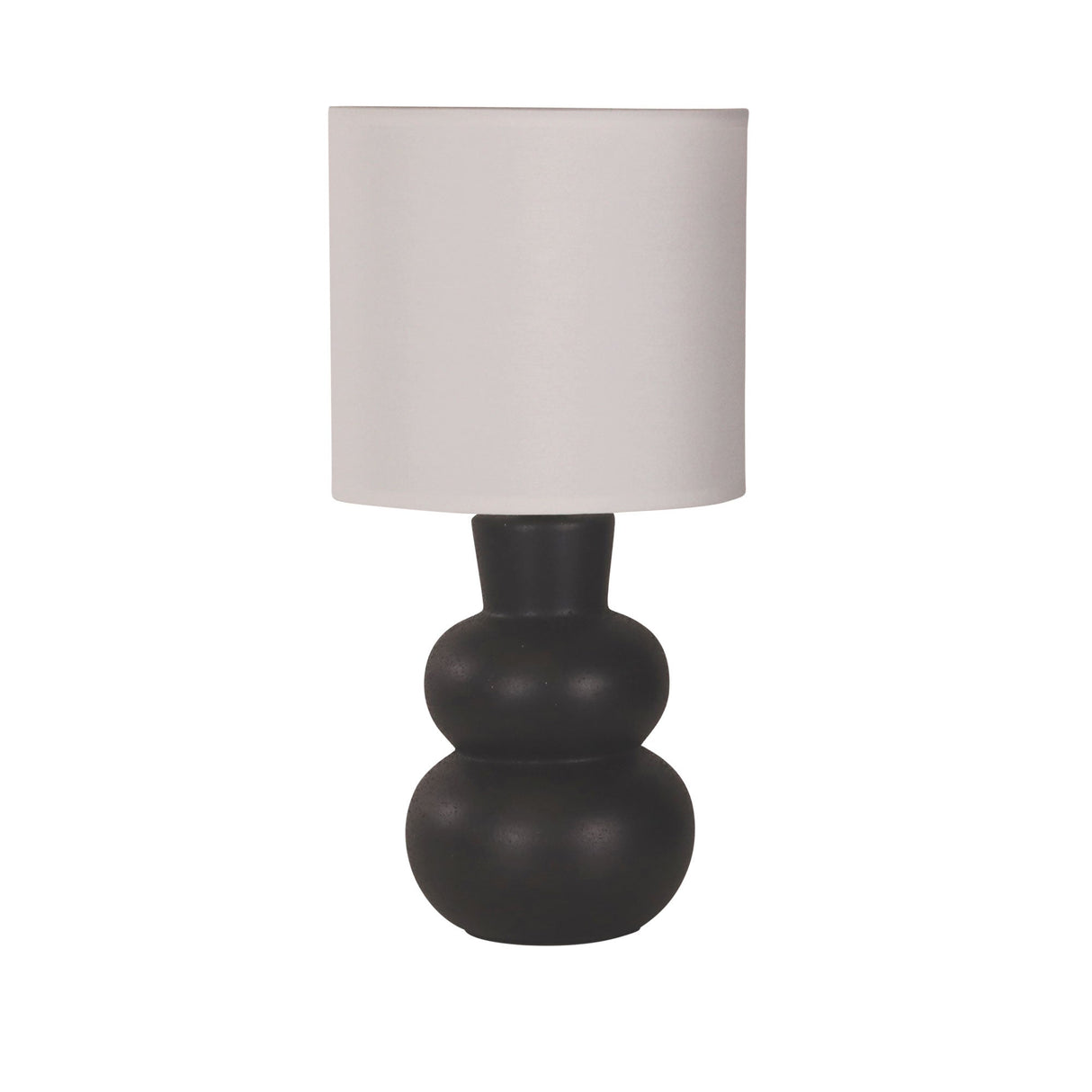 Oriel Holla Black Ceramic Table Lamp