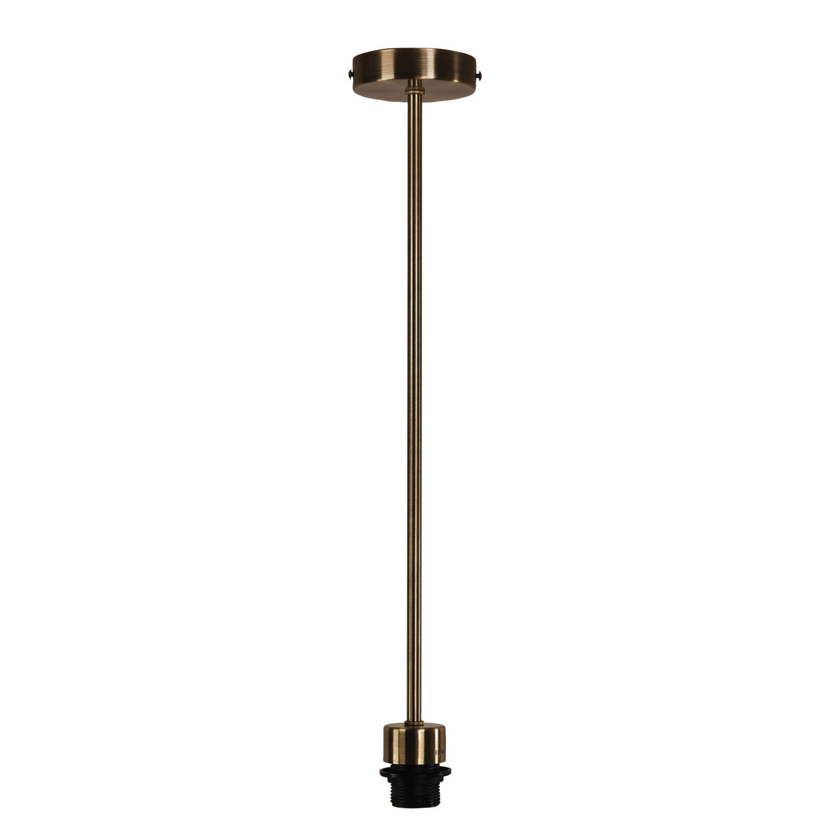 Oriel Parti Rod Ant Brass E27 Single Rod Suspension
