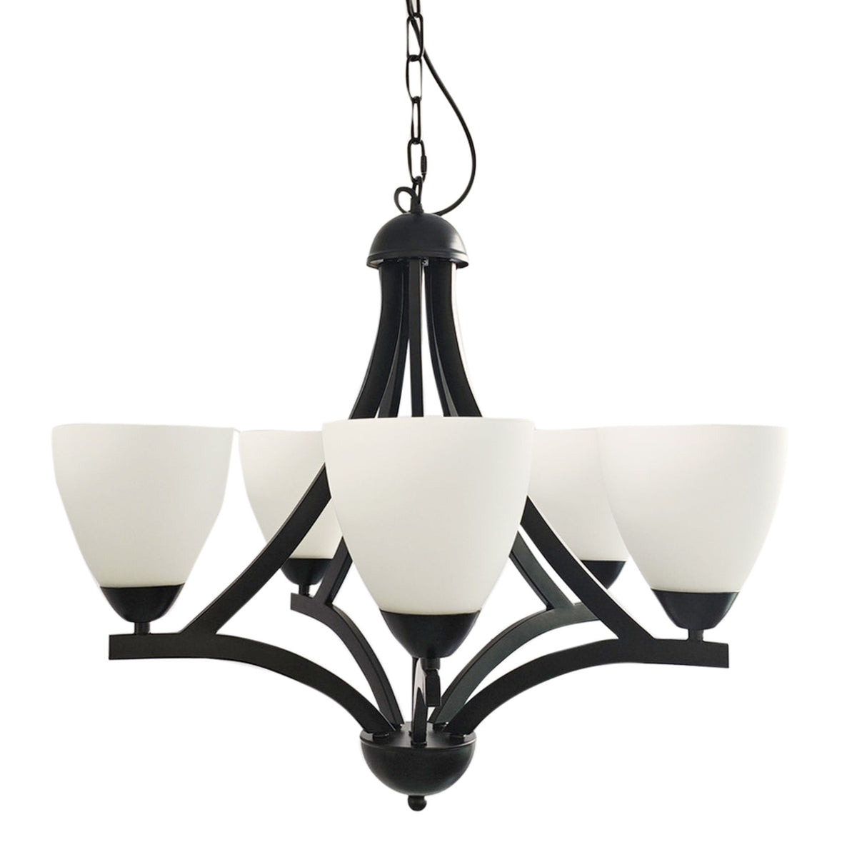 Oriel Roxby 5 Pendant Traditional Metal Chandelier