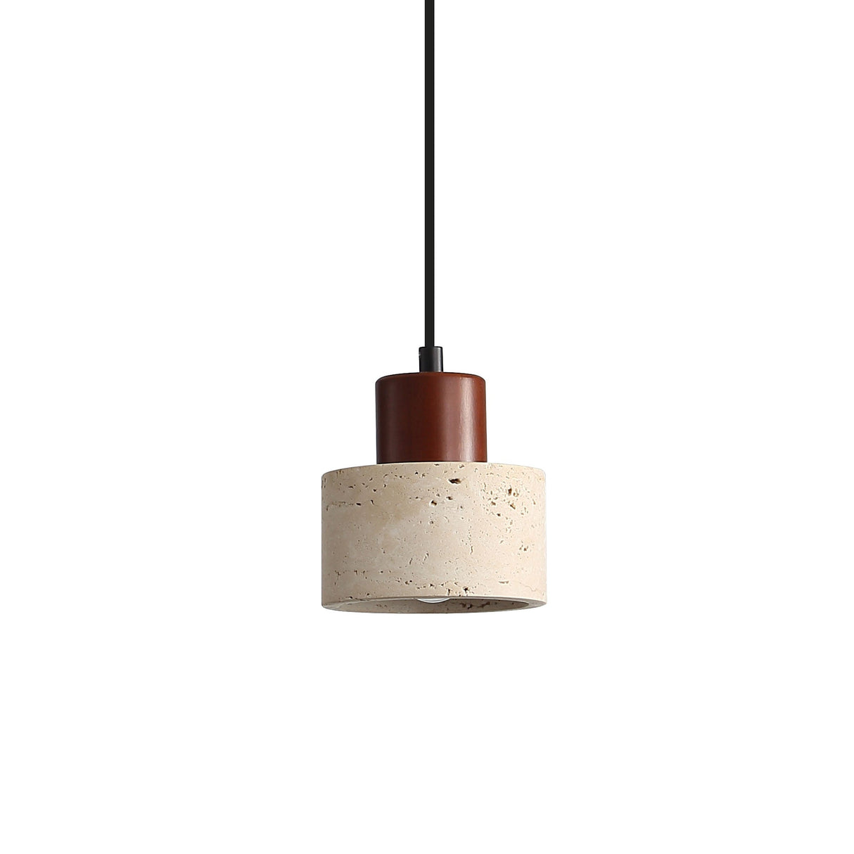 Oriel Tibur.120 Travertine and Wood Pendant