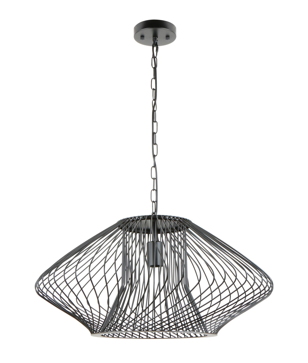 CLA Parrilla Interior Oval Cage Iron Pendant Lights OD600mm