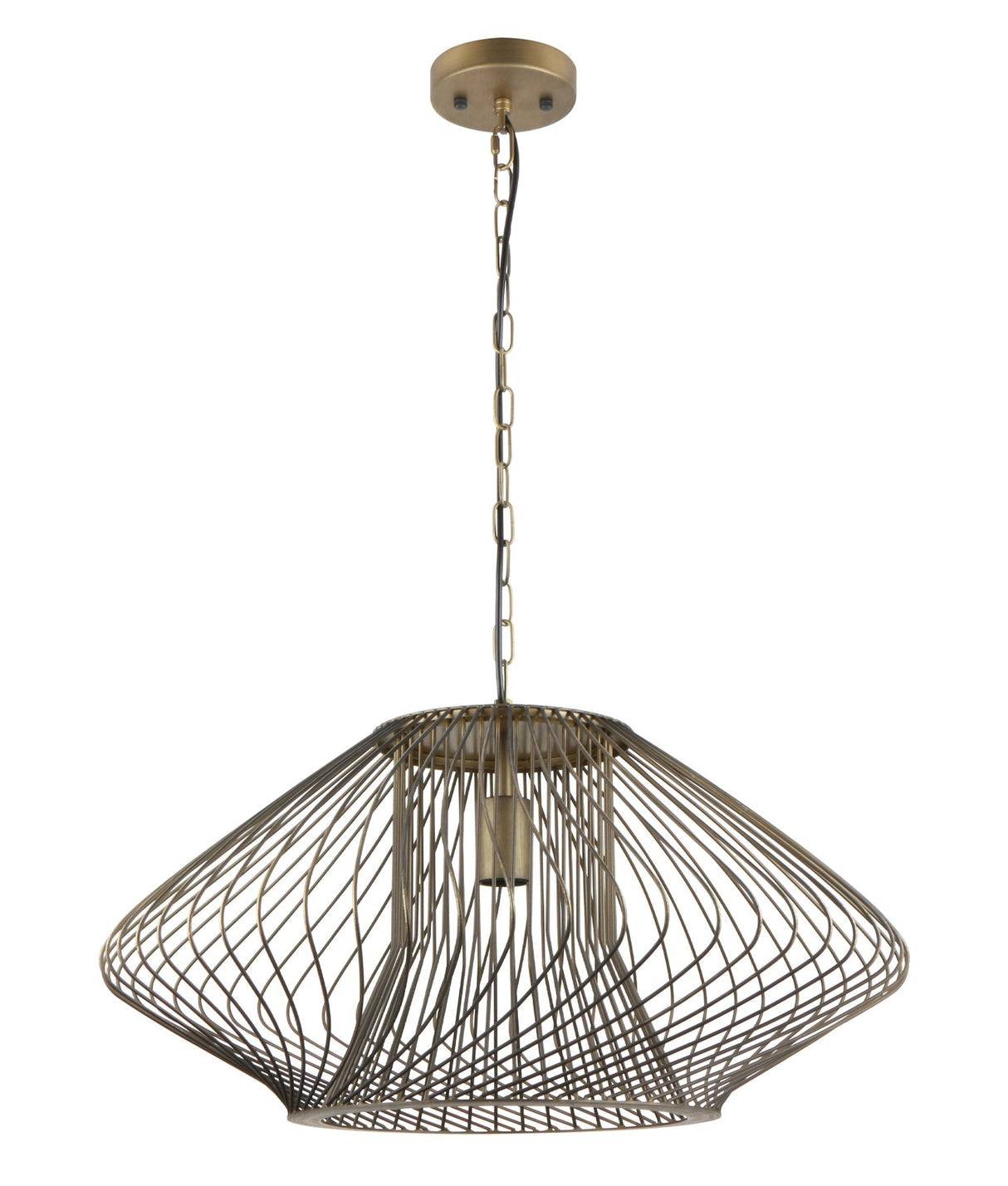 CLA Parrilla Interior Oval Cage Iron Pendant Lights OD600mm